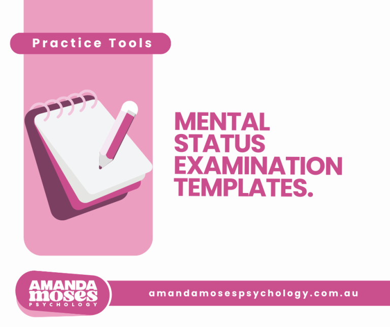 Mental status examination resource cover