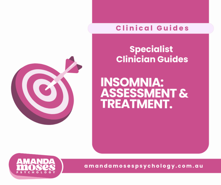Insomnia assessment and treatment resource cover